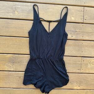 Victoria's Secret Black Romper with Pockets